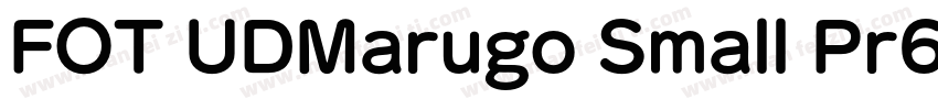 FOT UDMarugo Small Pr6N Bold字体转换